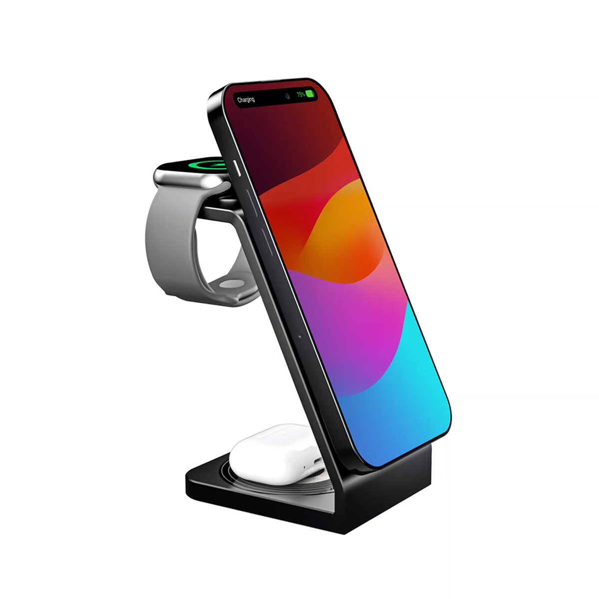 Microdia SNAPStation Aluminaire 23W 三合一磁吸無線充電座 52004