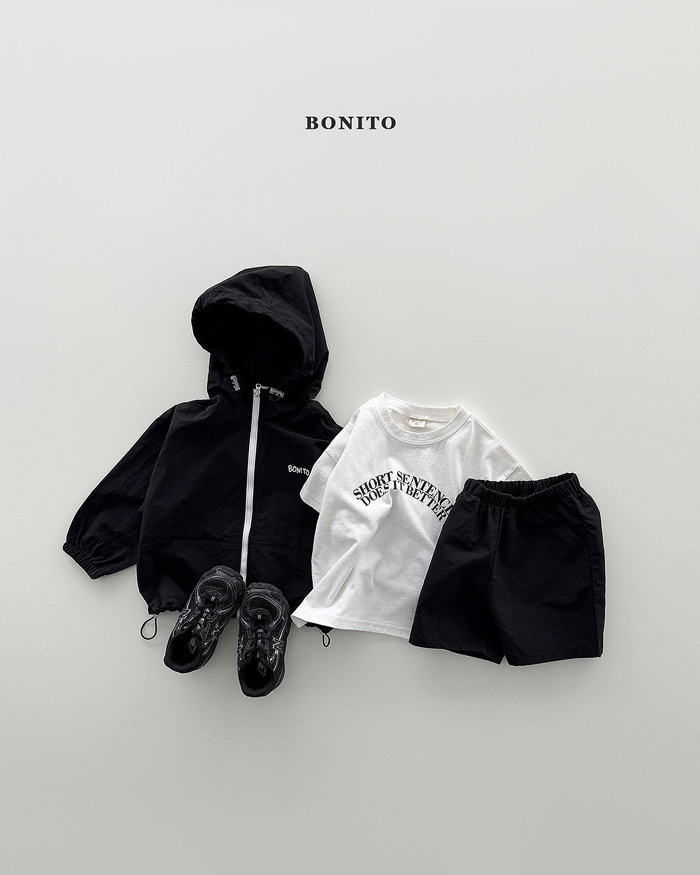 正韓夏Bonito 嫩嬰/小童兩色字母上衣