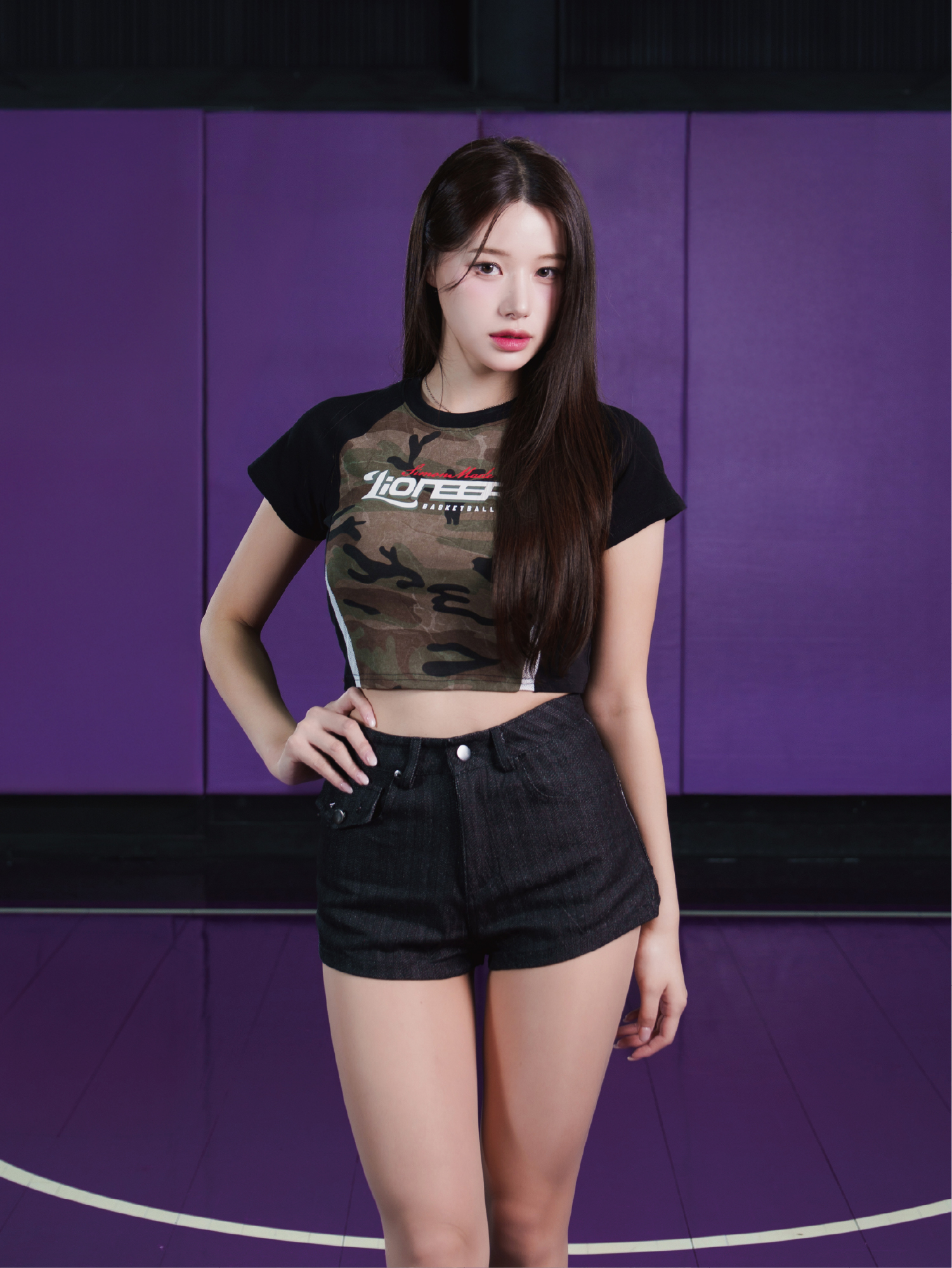 新竹攻城獅 X SIMON LN-2505 QUICK CUT 迷彩 網眼 短版 上衣