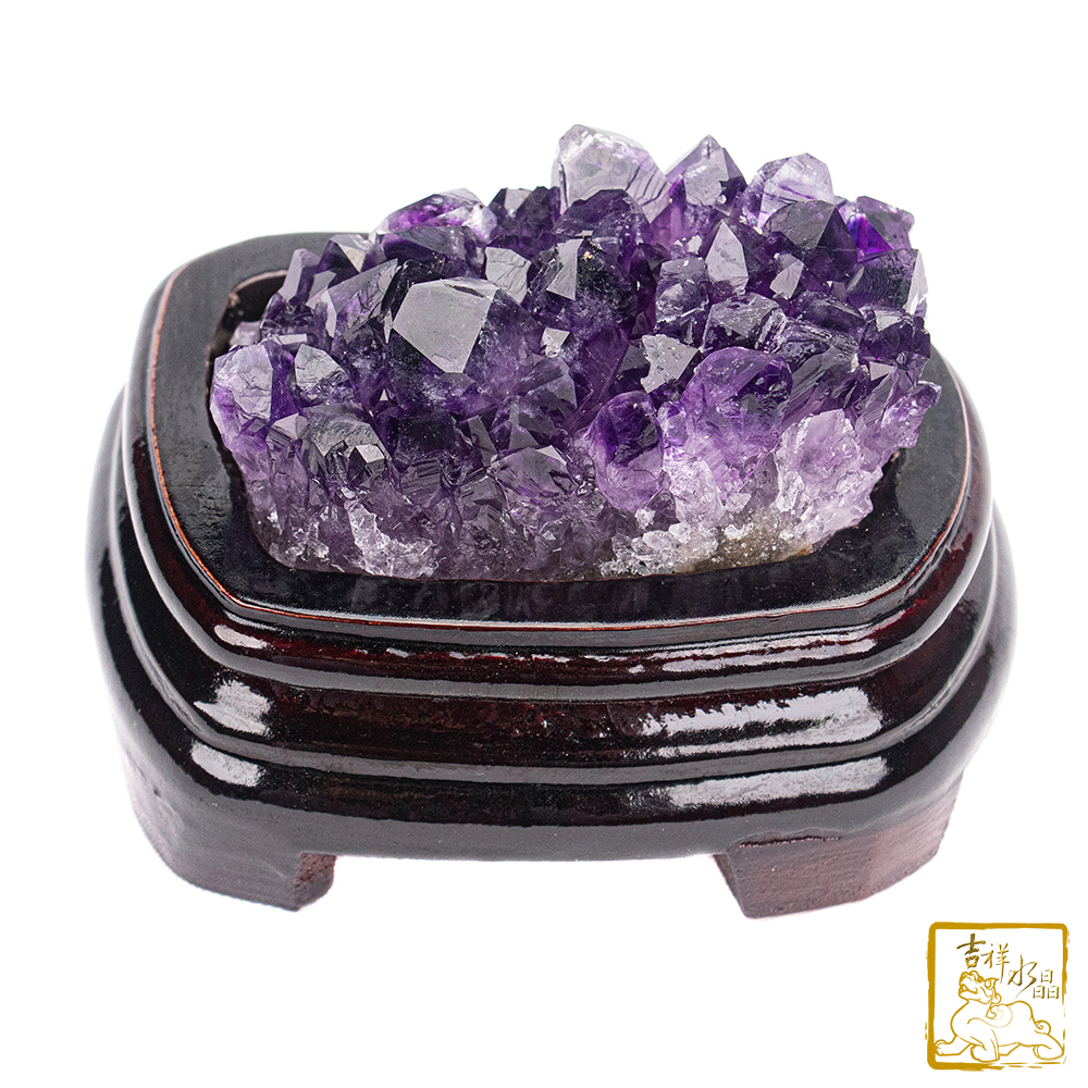 烏拉圭紫水晶簇 388g 安神靜心