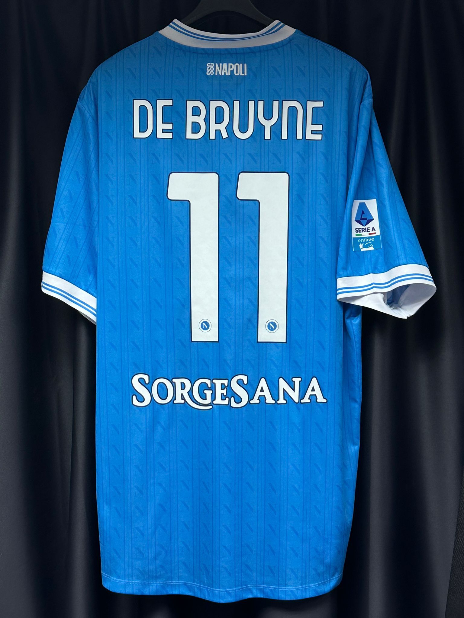 2025/2026 Napoli SC Home Replica Shirt #11 DE BUYNE (USED , 9/10 )