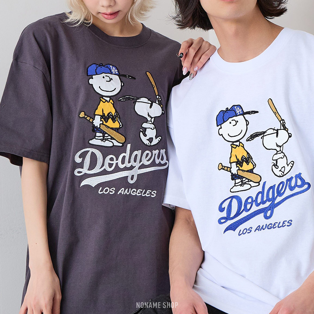 PEANUTS × MLB 聯名 立體 刺繡 棒球 史奴比 查理布朗 短袖 六款 (男/女款)