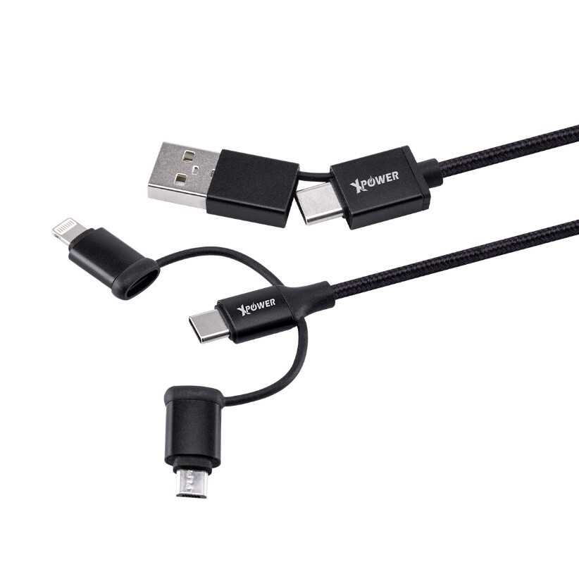 XPower PDX6 6合1 60W PD3.0 鋁合金傳輸充電線