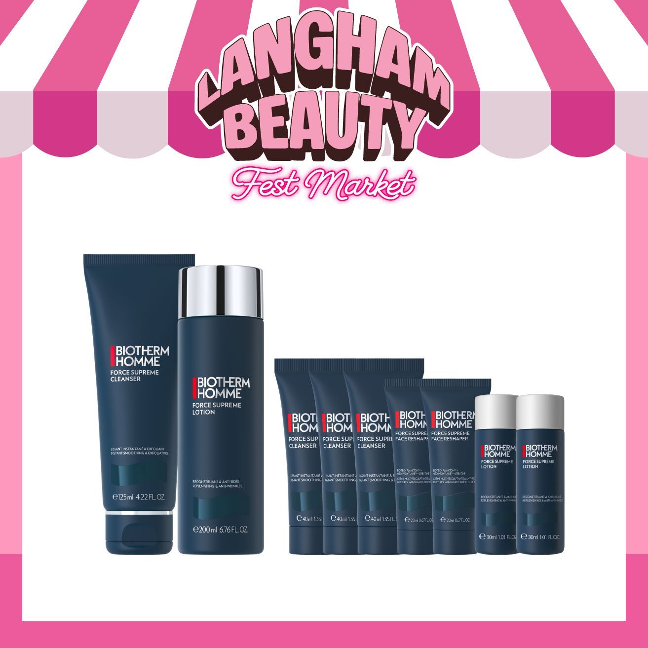 BIOTHERM 男士緊緻淡紋潔面爽膚套裝