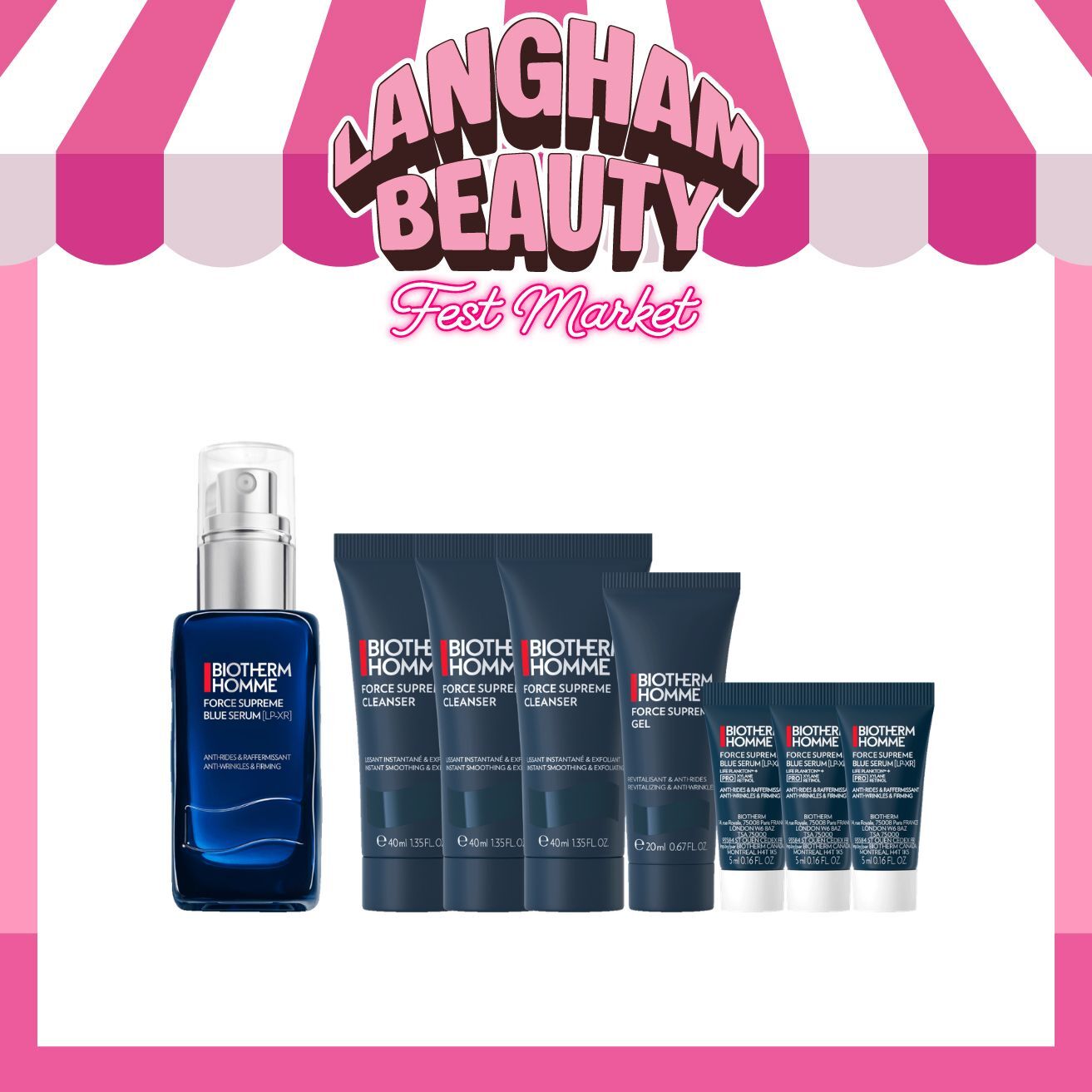 BIOTHERM 男士緊緻淡紋抗皺精華[LP-XR]套裝