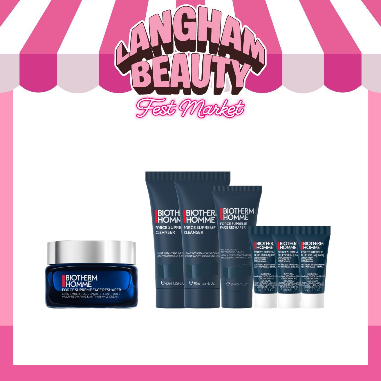 BIOTHERM 全新男士緊緻淡紋重塑面霜套裝