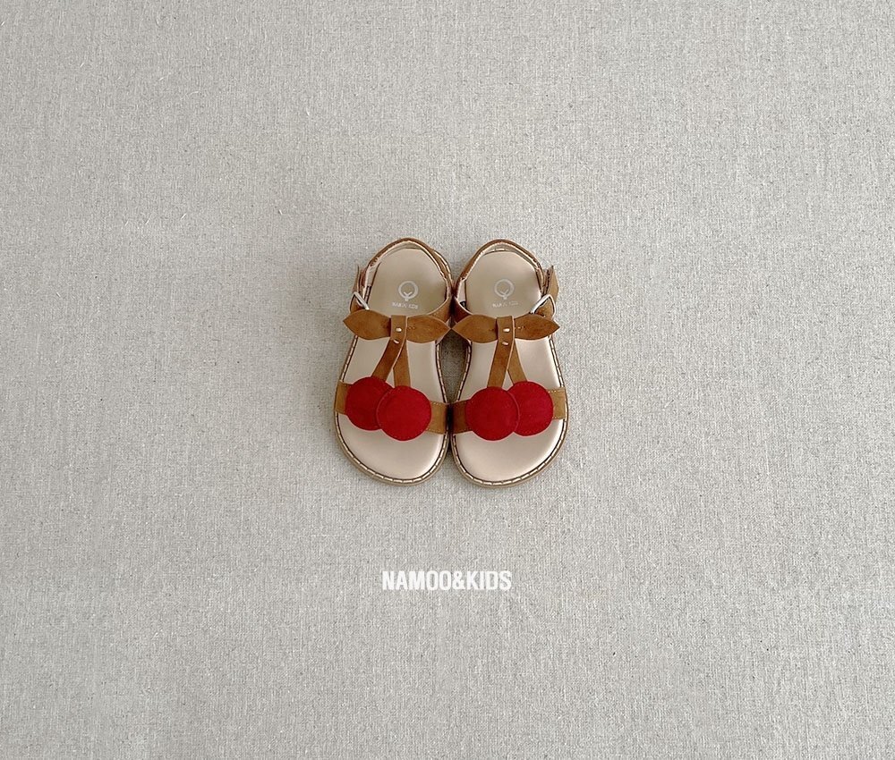 正韓夏NAMOO_KIDS 兩色櫻桃涼鞋