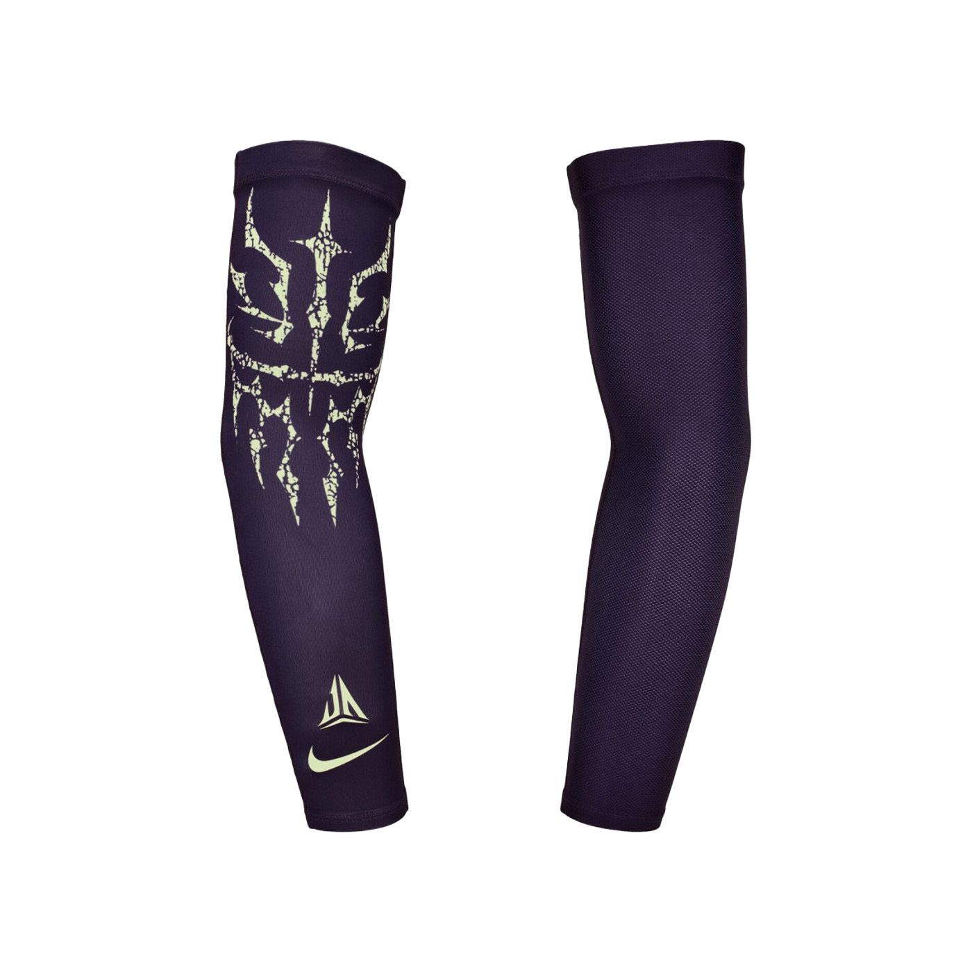 NIKE J MORANT 紫色 運動 健身 訓練 籃球 貼身 透氣 吸濕排汗 單入裝 臂套【N1011054506】