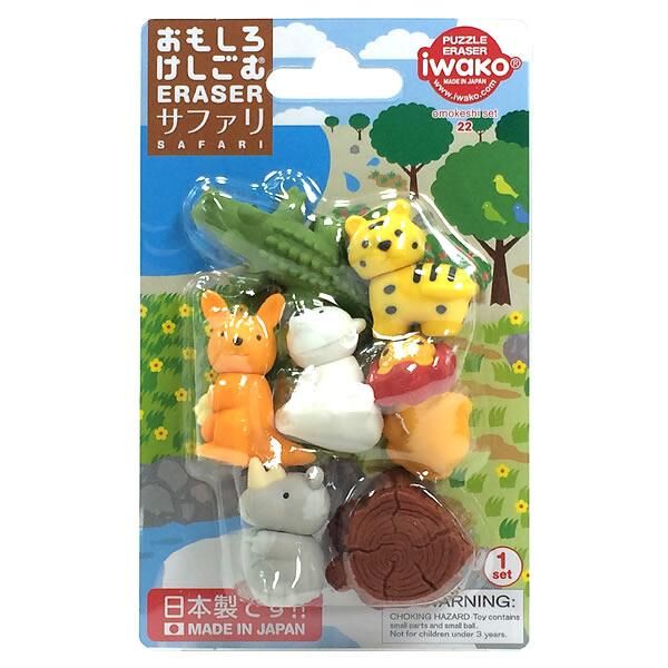 『iwako』 造型橡皮擦 野生動物