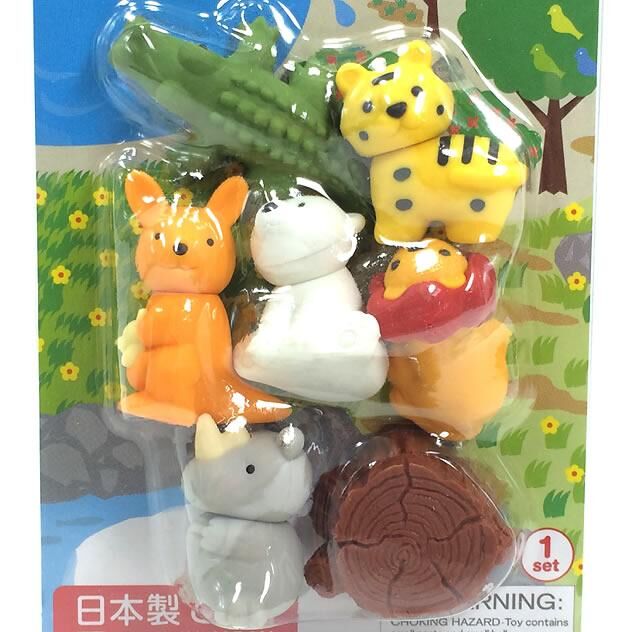 『iwako』 造型橡皮擦 野生動物