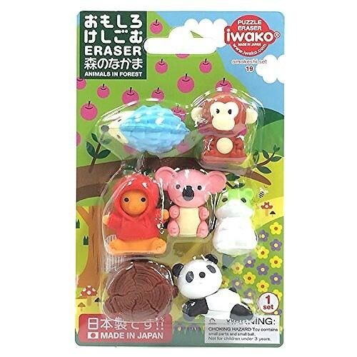 『iwako』 造型橡皮擦 森林朋友