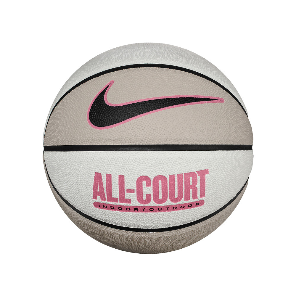 NIKE EVERYDAY ALL COURT 8P 米白粉黑 橡膠 防滑 耐磨 7號球 籃球【N100436913607】BBASKETBALL