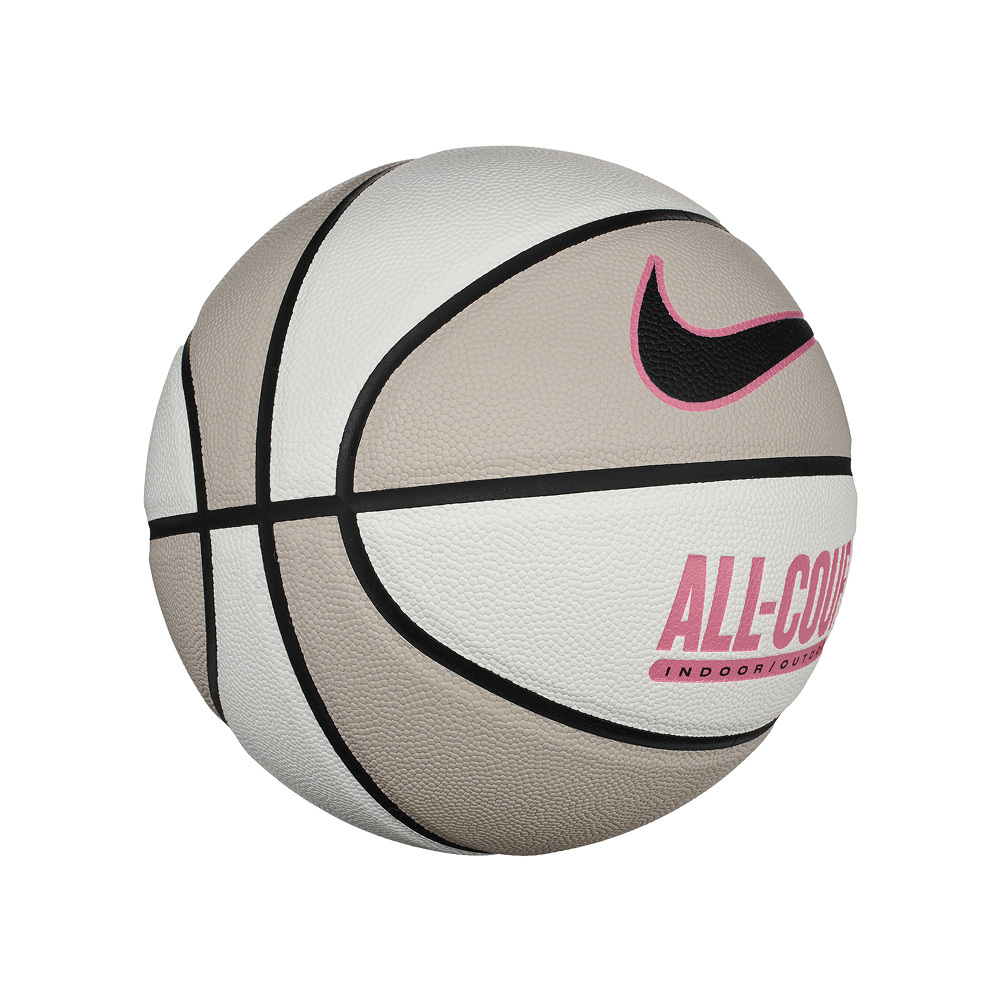 NIKE EVERYDAY ALL COURT 8P 米白粉黑 橡膠 防滑 耐磨 7號球 籃球【N100436913607】BBASKETBALL