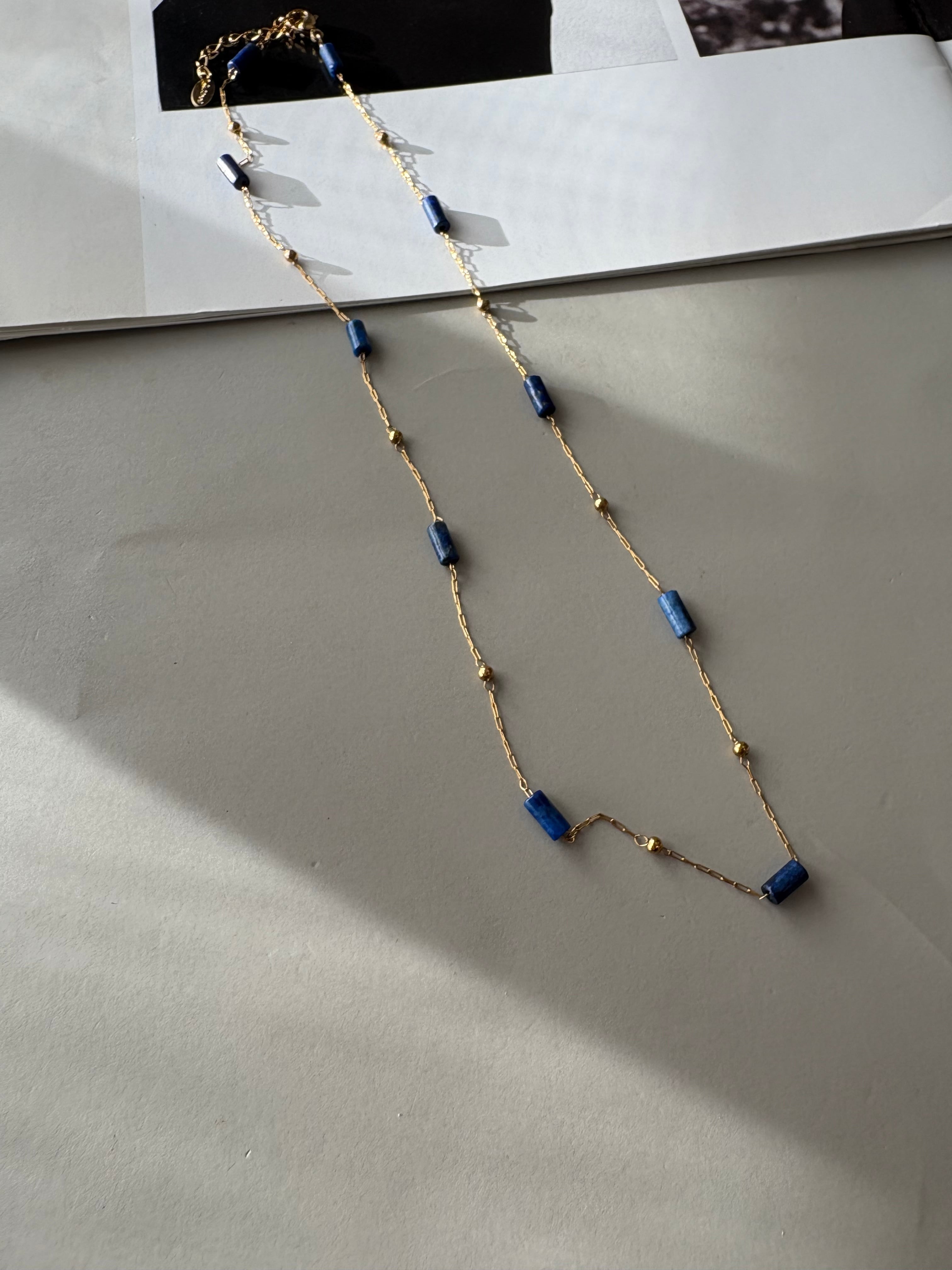 blue line necklace