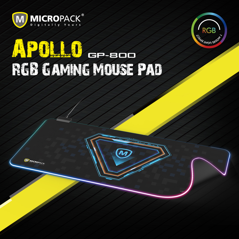 Micropack APOLLO RGB Backlit Gaming Mouse Pad GP-800