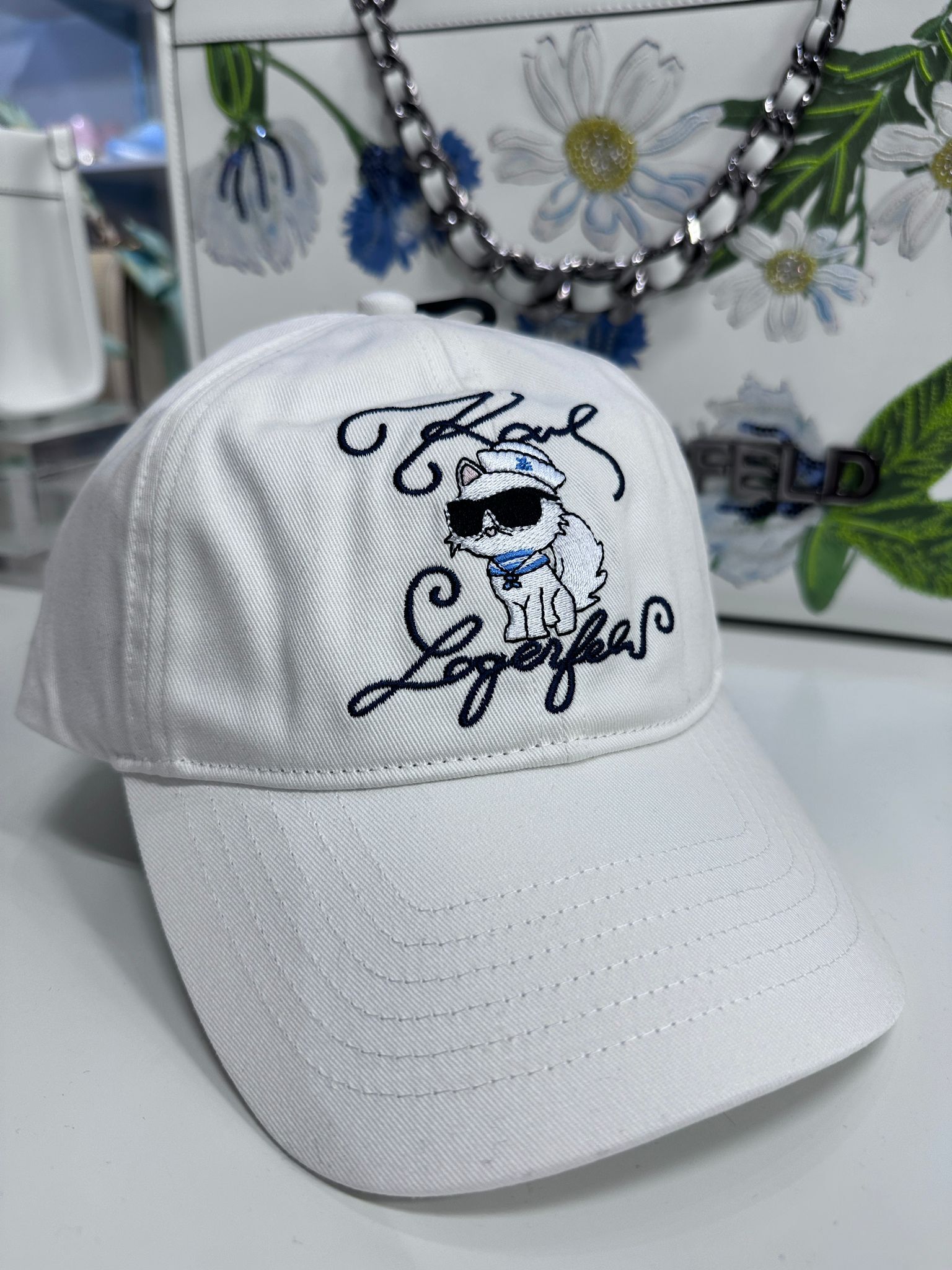 RT02 KL 水手貓貓 白色CAP帽