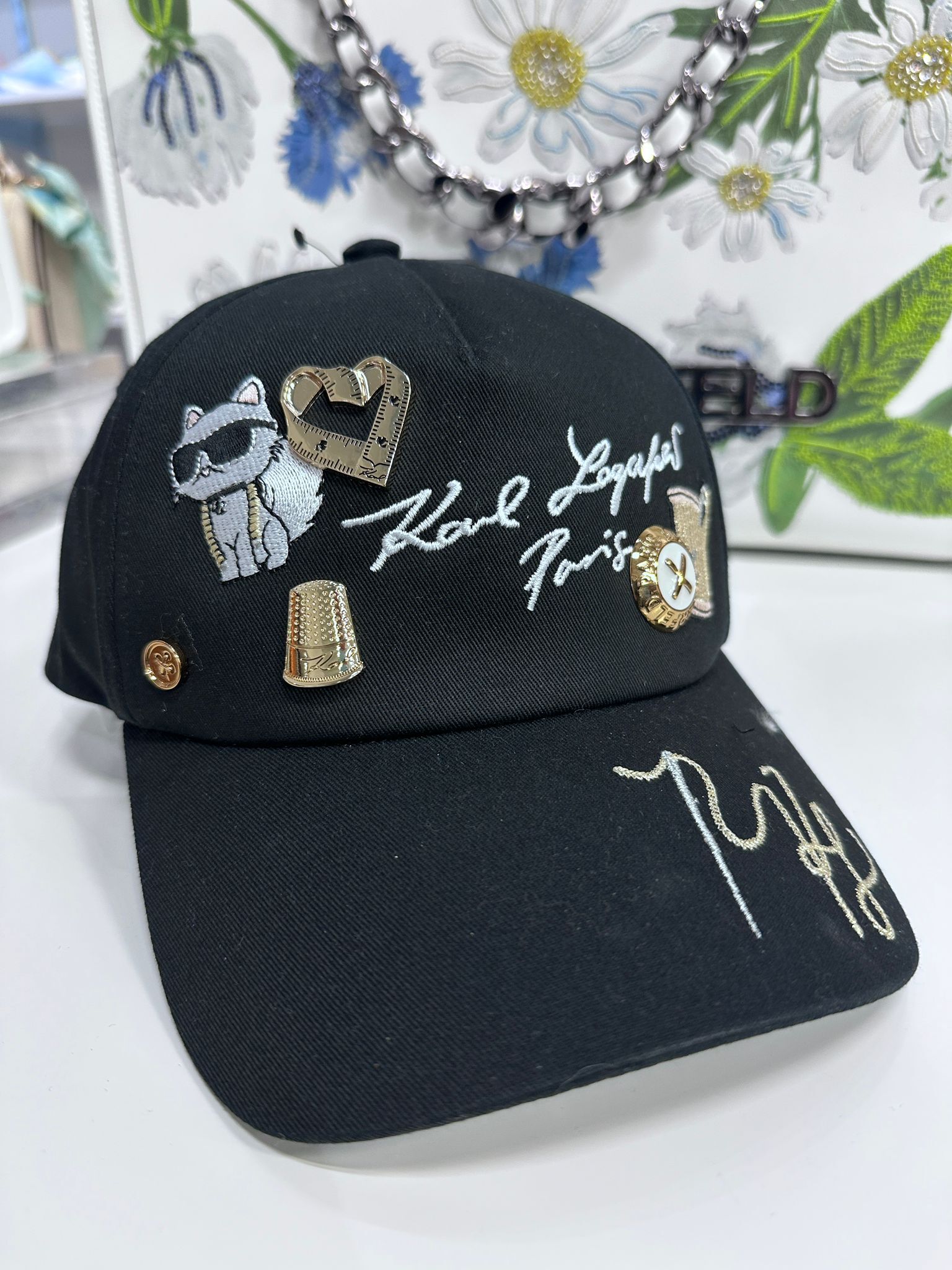 RT03 KL 立體圖章 黑色CAP帽