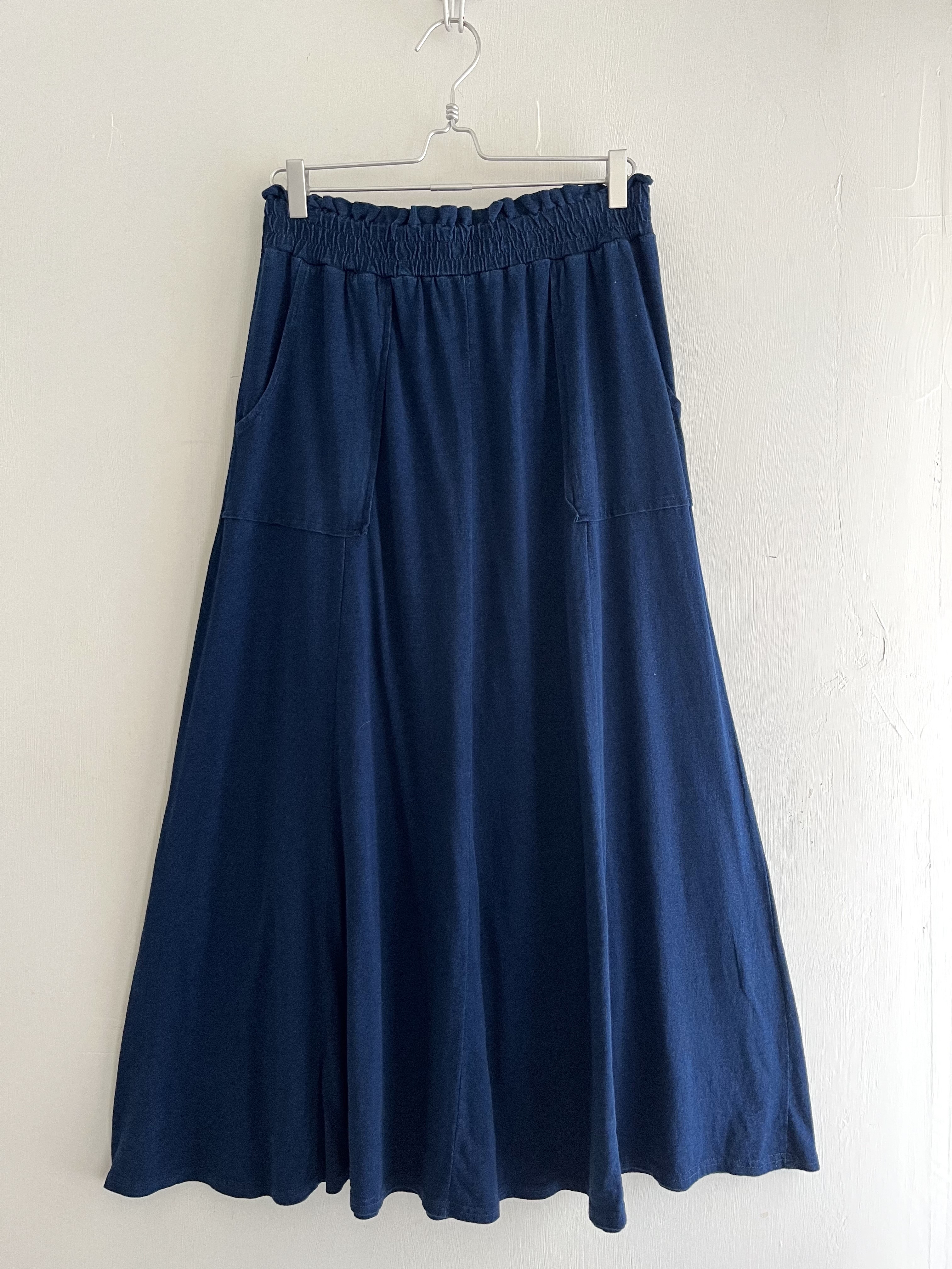 m.m.o.深藍色全橡筋裙