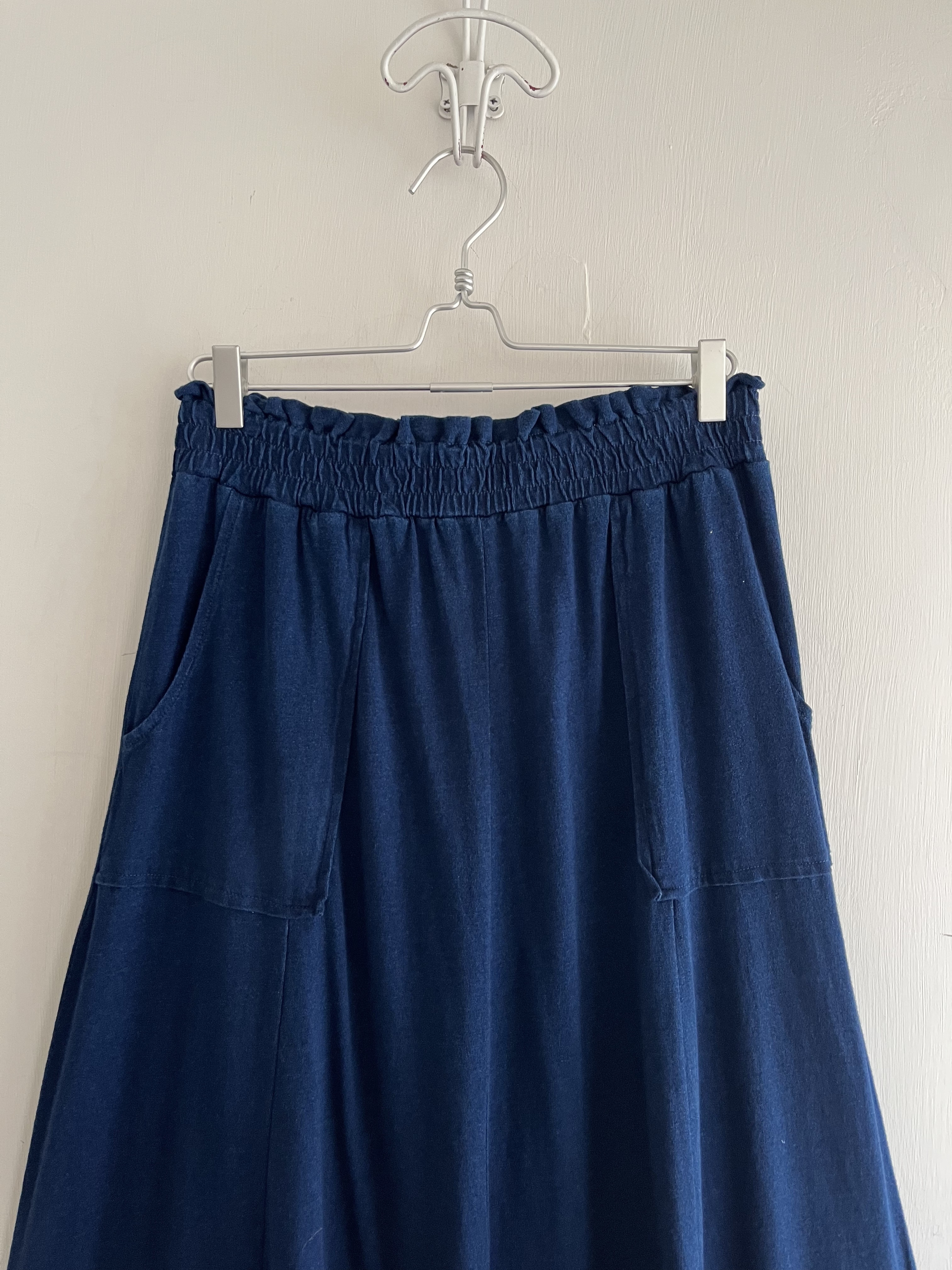 m.m.o.深藍色全橡筋裙