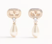 AVT08083 [VALENTINO GARAVANI] Ovalette Earrings in Metal, Pearls and Swarovski® Crystals #8W2J0BG8QVS_BUJ (E)