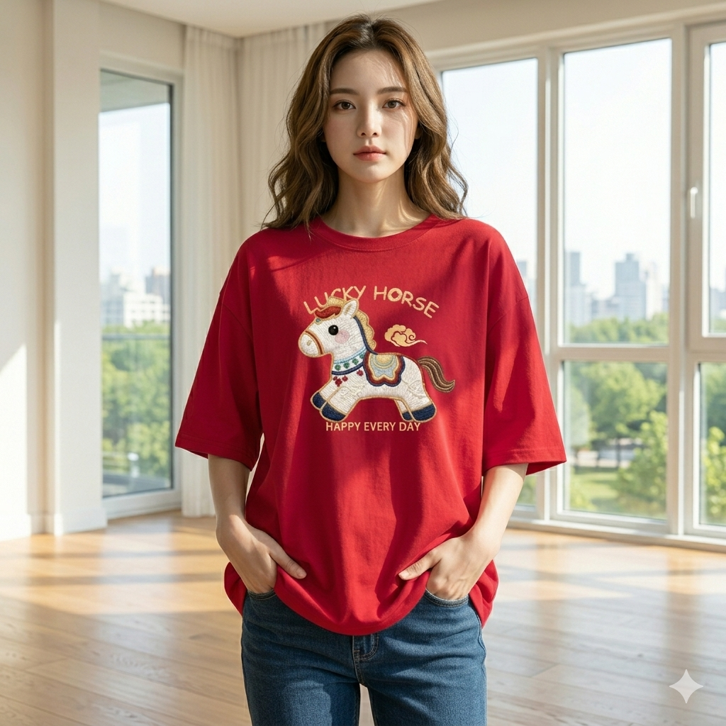 【ASister 小姊姊】AS2341#女裝｜純棉上衣☆*馬上祥雲*中長版短袖T恤(10色 S-3XL)