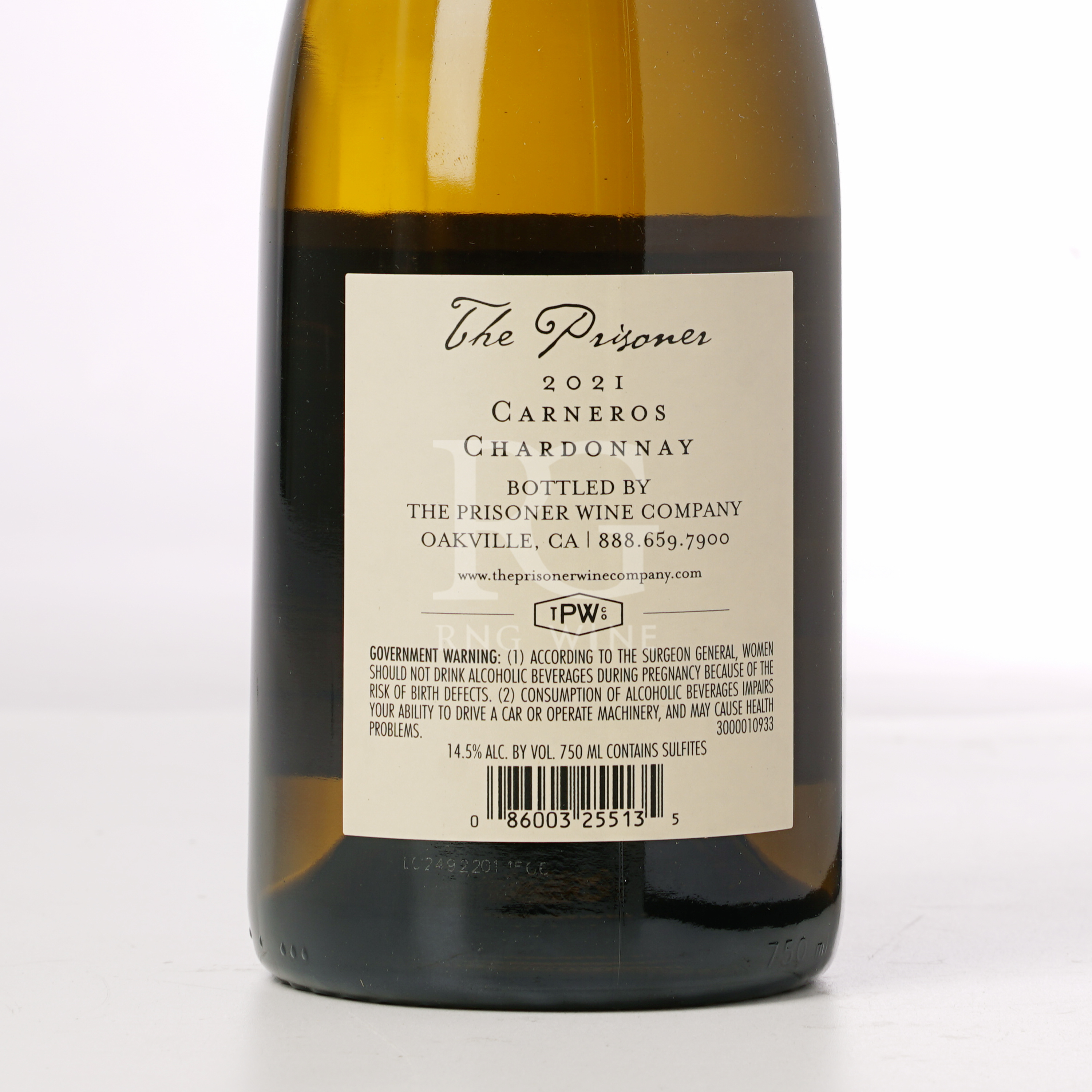 The Prisoner Wine Co The Prisoner Chardonnay 2021