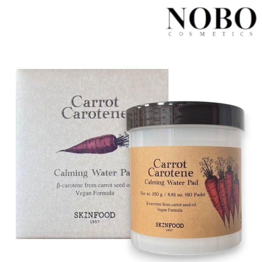純素胡蘿蔔素鎮靜濕敷棉片 60枚 (平行進口)