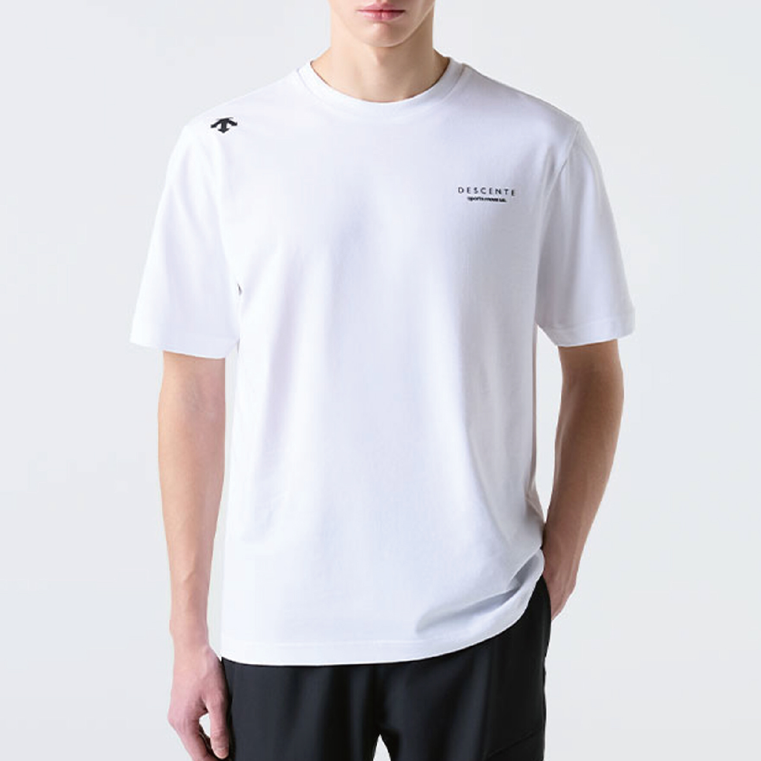 【 DESCENTE｜ESSENTIAL FIT SS 棉質舒適短TEE - 2色 】