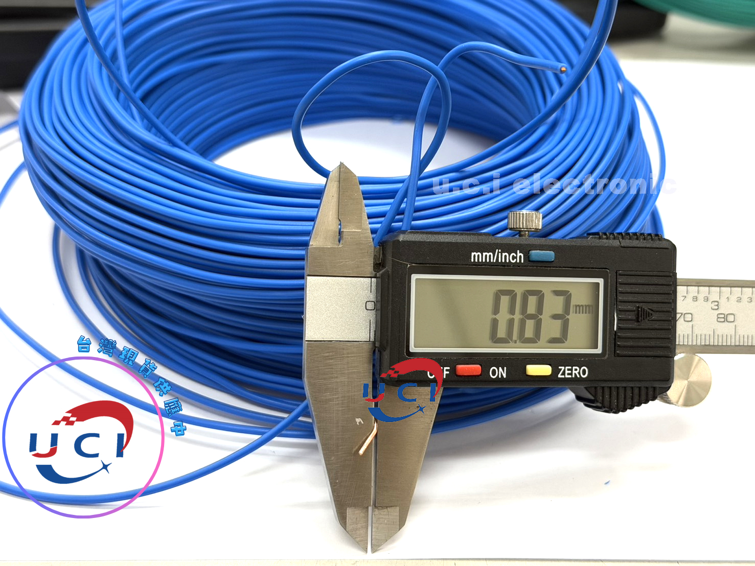 【UCI電子】(I-4) 單心線 可插麵包板 BV單股銅絲硬線0.5平方 全銅電線 85米/卷 單芯線 線徑0.8mm