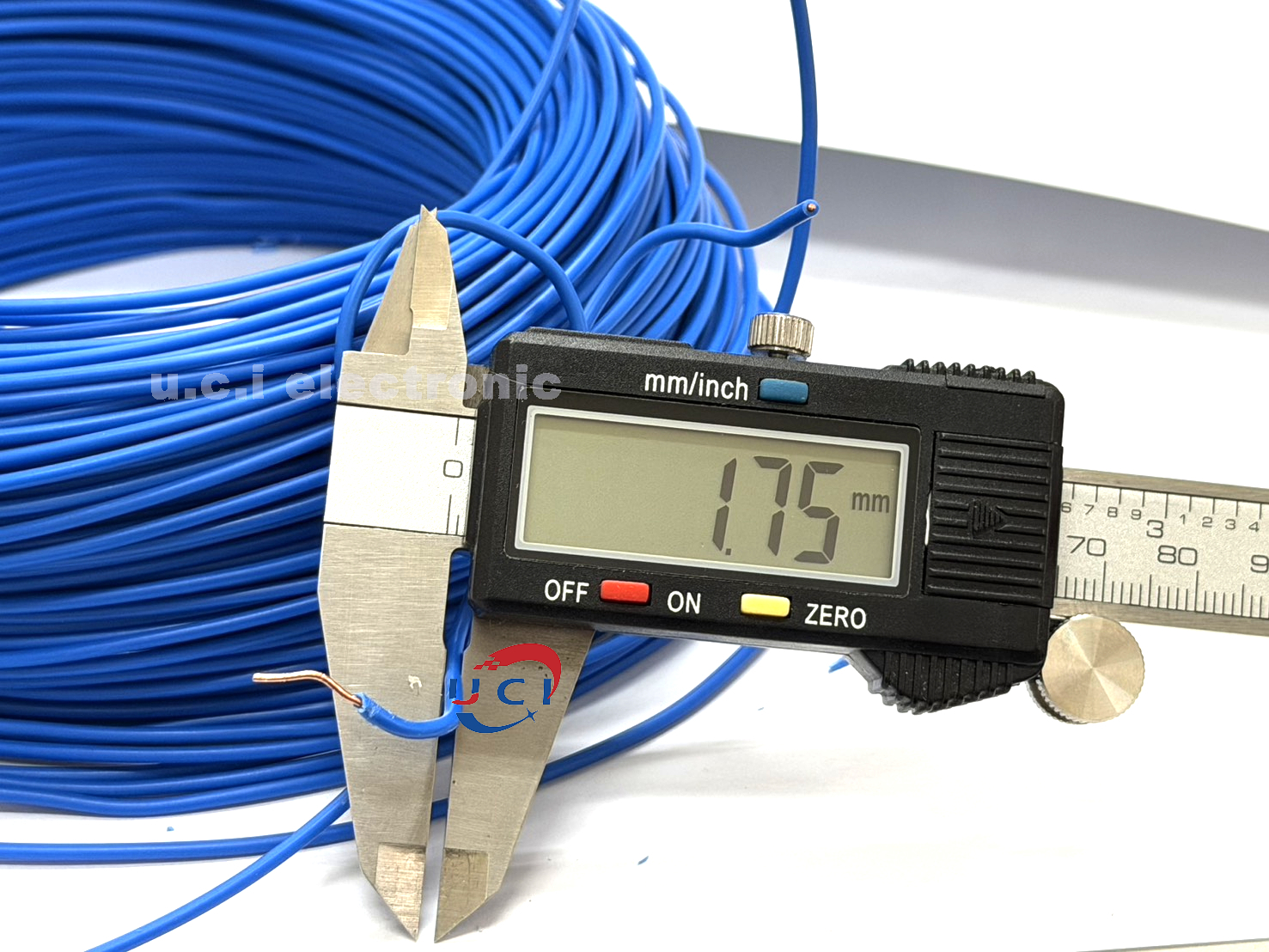 【UCI電子】(I-4) 單心線 可插麵包板 BV單股銅絲硬線0.5平方 全銅電線 85米/卷 單芯線 線徑0.8mm