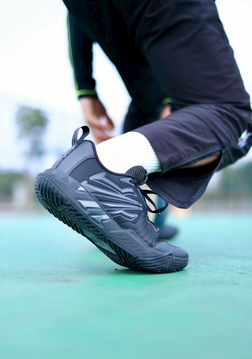 （連線代購商品）男鞋 ANTA KAI TEAM 2 全黑 黑武士 緩震 耐磨 籃球鞋 實戰鞋【112621622-1】Kyrie Irving  歐文2