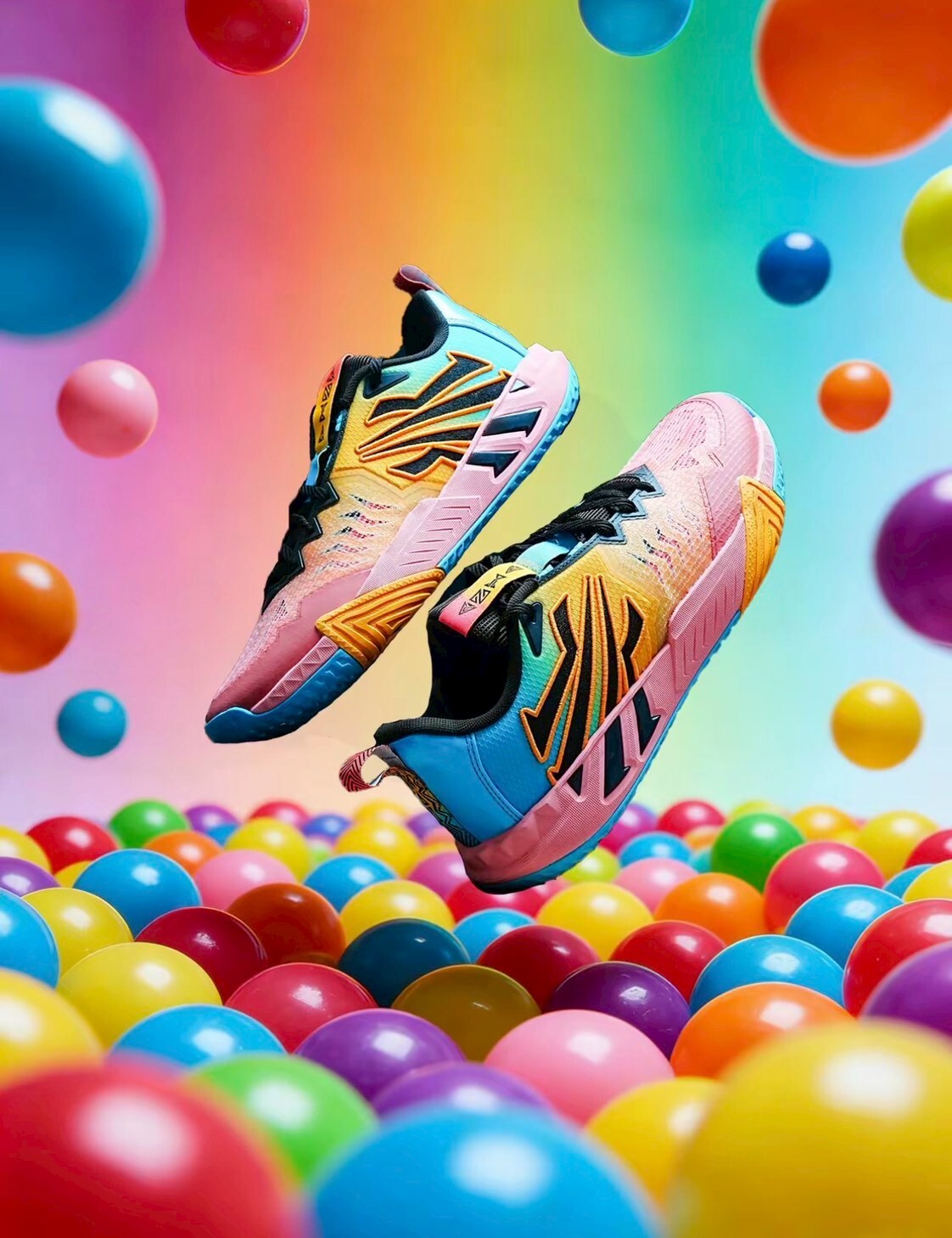 （連線代購商品）男鞋 ANTA KAI TEAM 2 彩色 糖果 緩震 耐磨 籃球鞋 實戰鞋【112621622-2】Kyrie Irving  歐文2