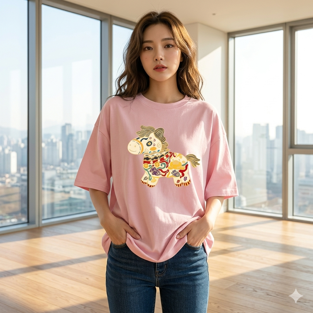 【ASister 小姊姊】AS2342#女裝｜純棉上衣☆*花紋小馬*中長版短袖T恤(10色 S-3XL)