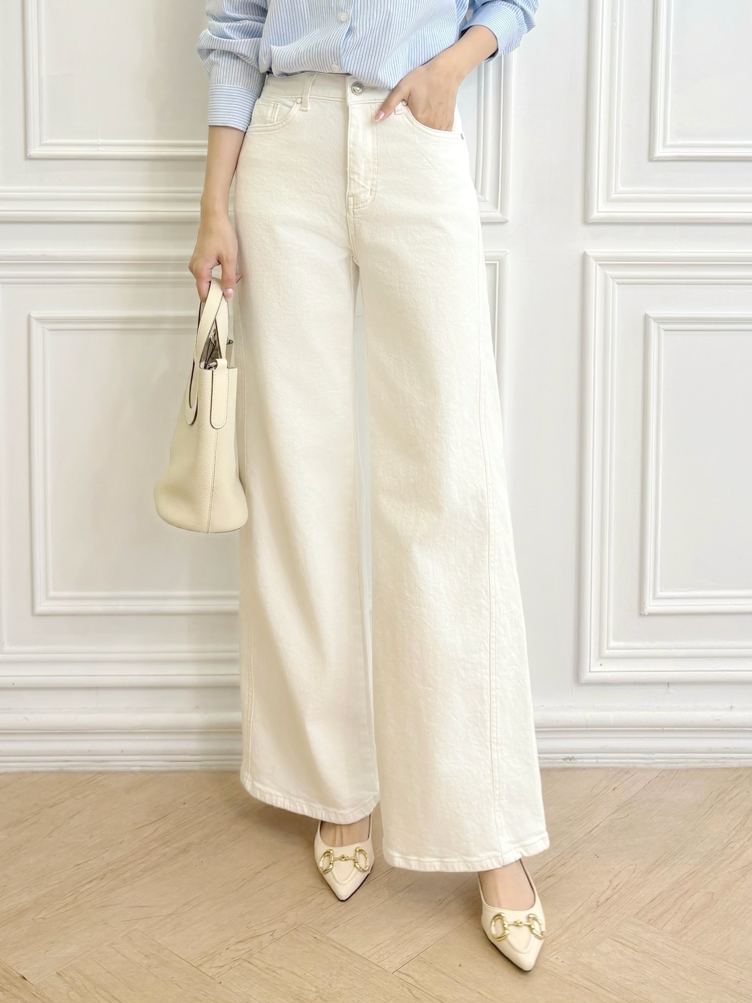 百搭款!舒適直筒牛仔褲