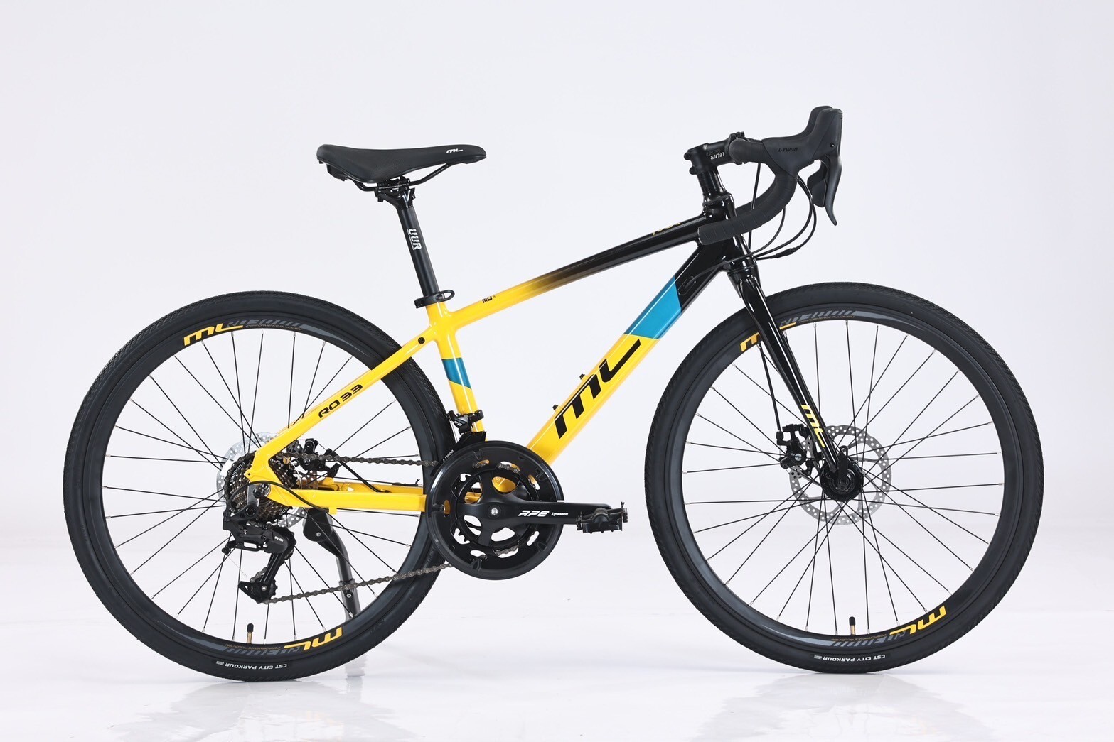 ML美騎樂 RD33S 鋁合金24吋小鐵人甩把公路車 /黃