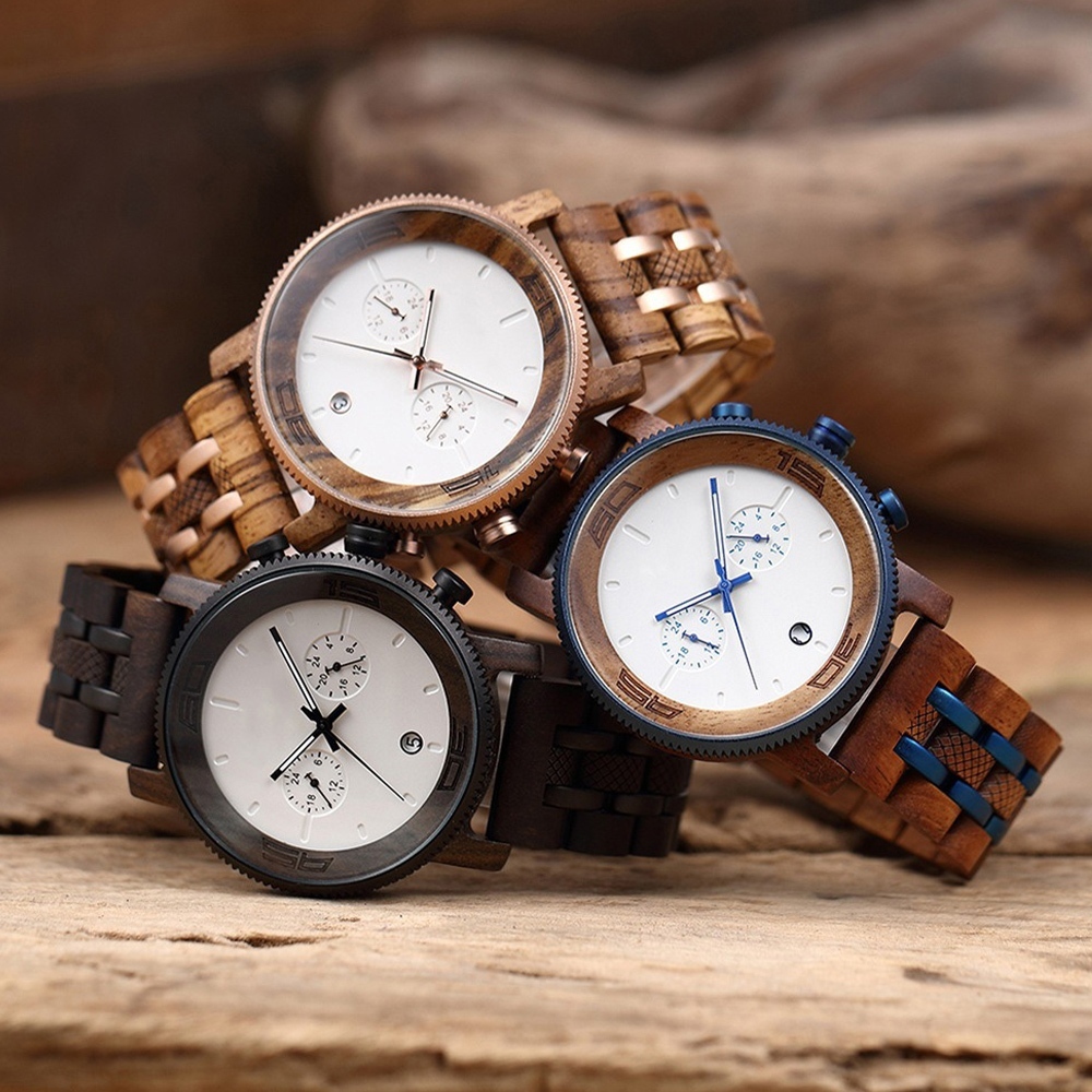 手錶 木質手錶 斑馬木手錶 男生手錶 大錶盤手錶 木頭錶 黑檀木手錶 腕錶 石英手錶 指針手錶 復古手錶 原木錶 803
