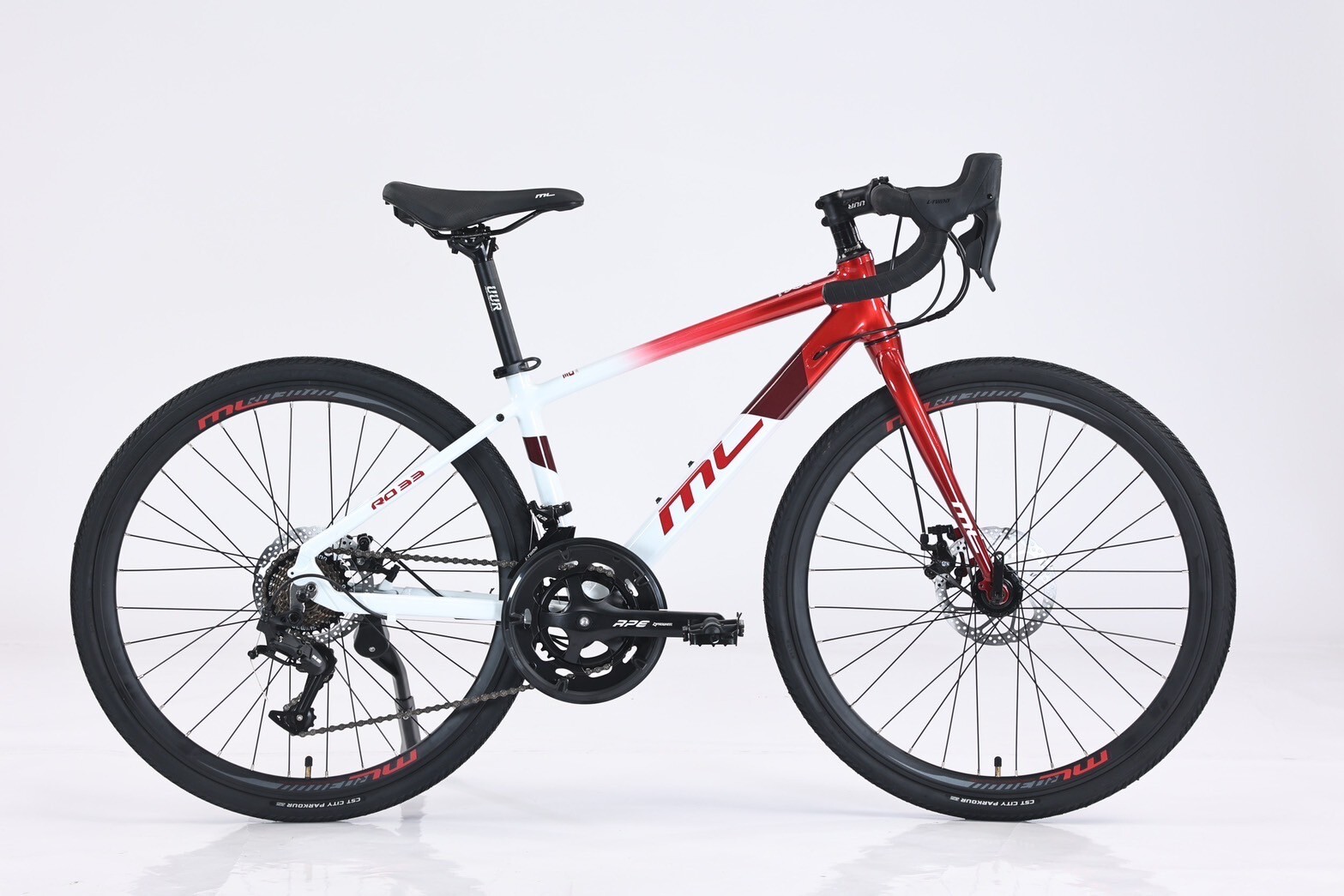 ML美騎樂 RD33S 鋁合金24吋小鐵人甩把公路車 /紅