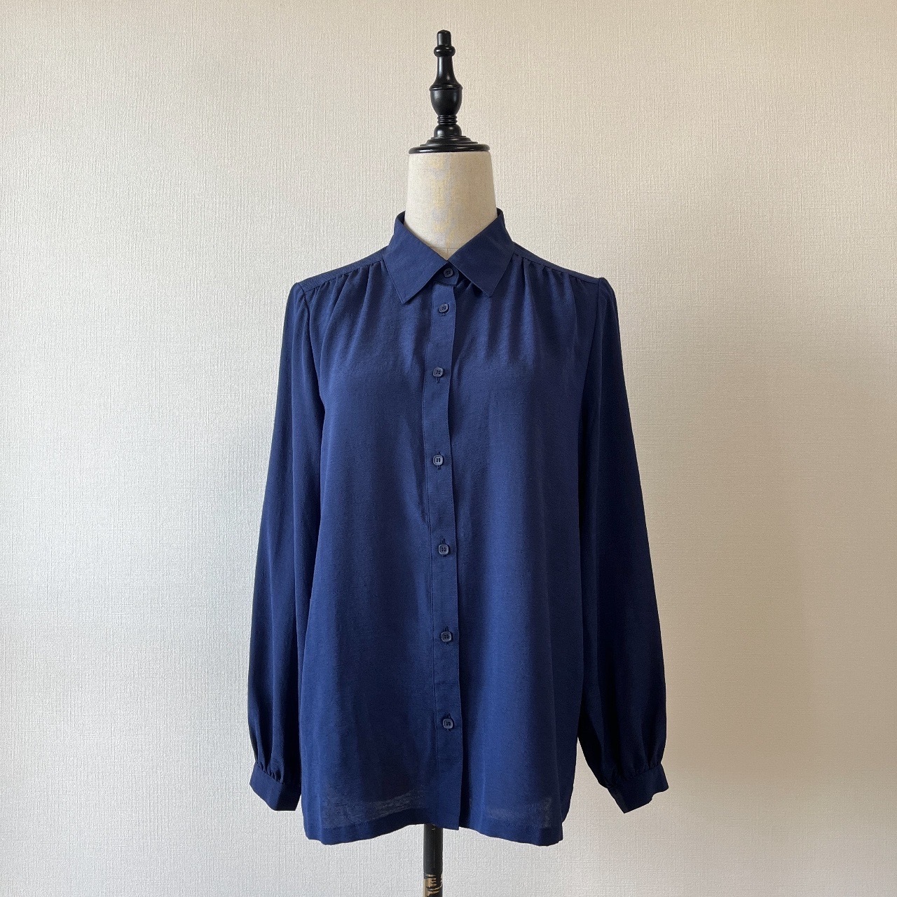 藍色古著長袖上衣