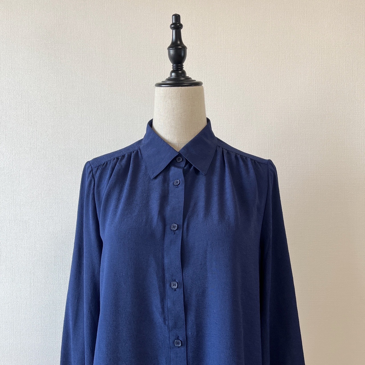 藍色古著長袖上衣