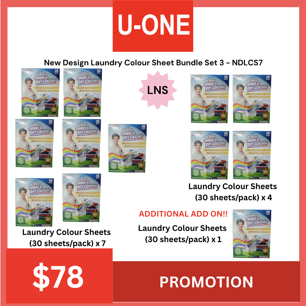 New Design Laundry Colour Sheet Bundle Set 7 - NDLCS7