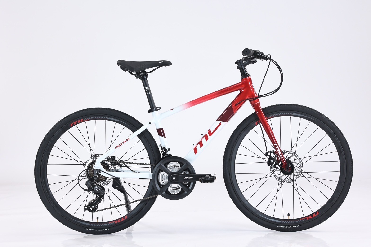 ML美騎樂 RD33L 鋁合金24吋小鐵人青少年平把公路車/紅