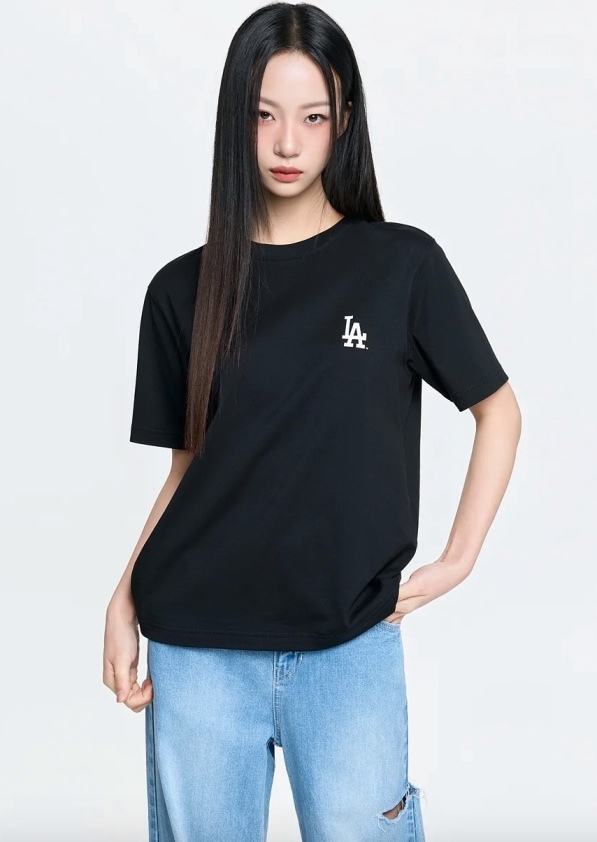 【重溫直播LIVECODE$258@1🔥】【超抵價入手經典款】｜SEMI OVER｜【MLB】Basic Small Logo Semi Overfit Short Sleeve T-shirt New York Yankees