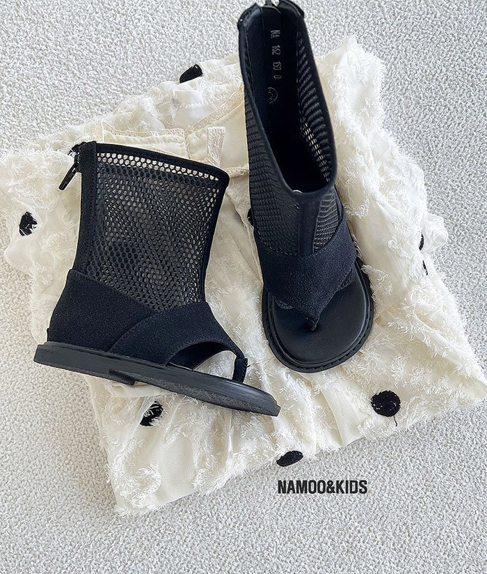 正韓夏NAMOO_KIDS 個性鏤空露趾靴