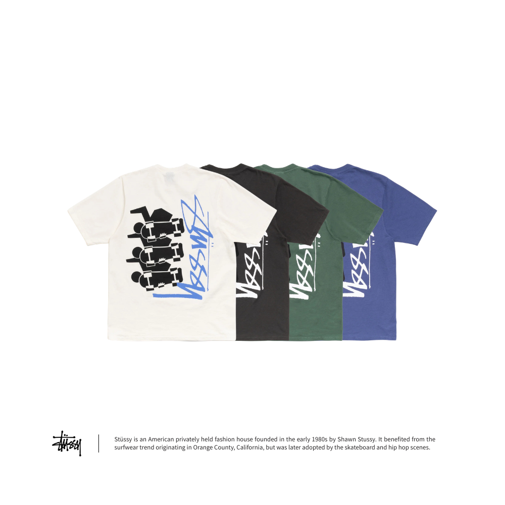 "代購" Stussy SKATE STACK TEE PIGMENT DYED 滑板