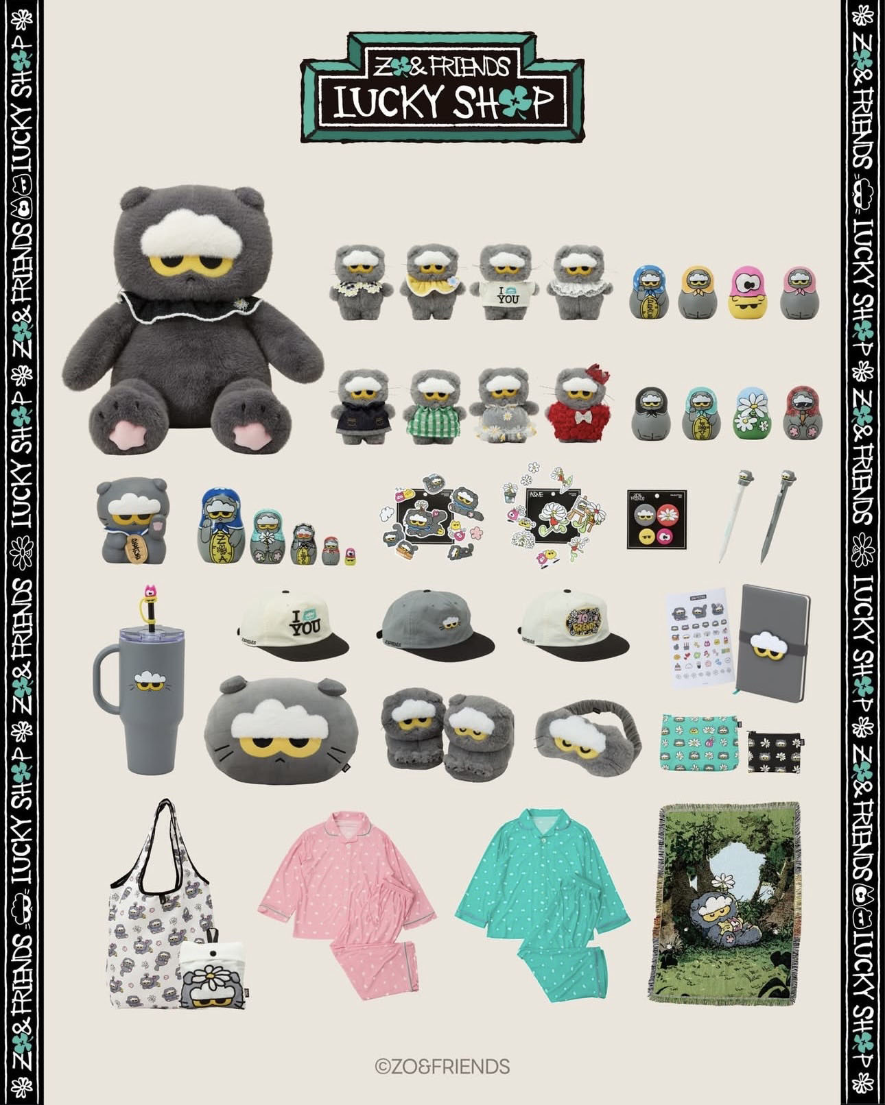 G-DRAGON ZO&FRIENDS GD愛貓 Lucky Shop 周邊全系列