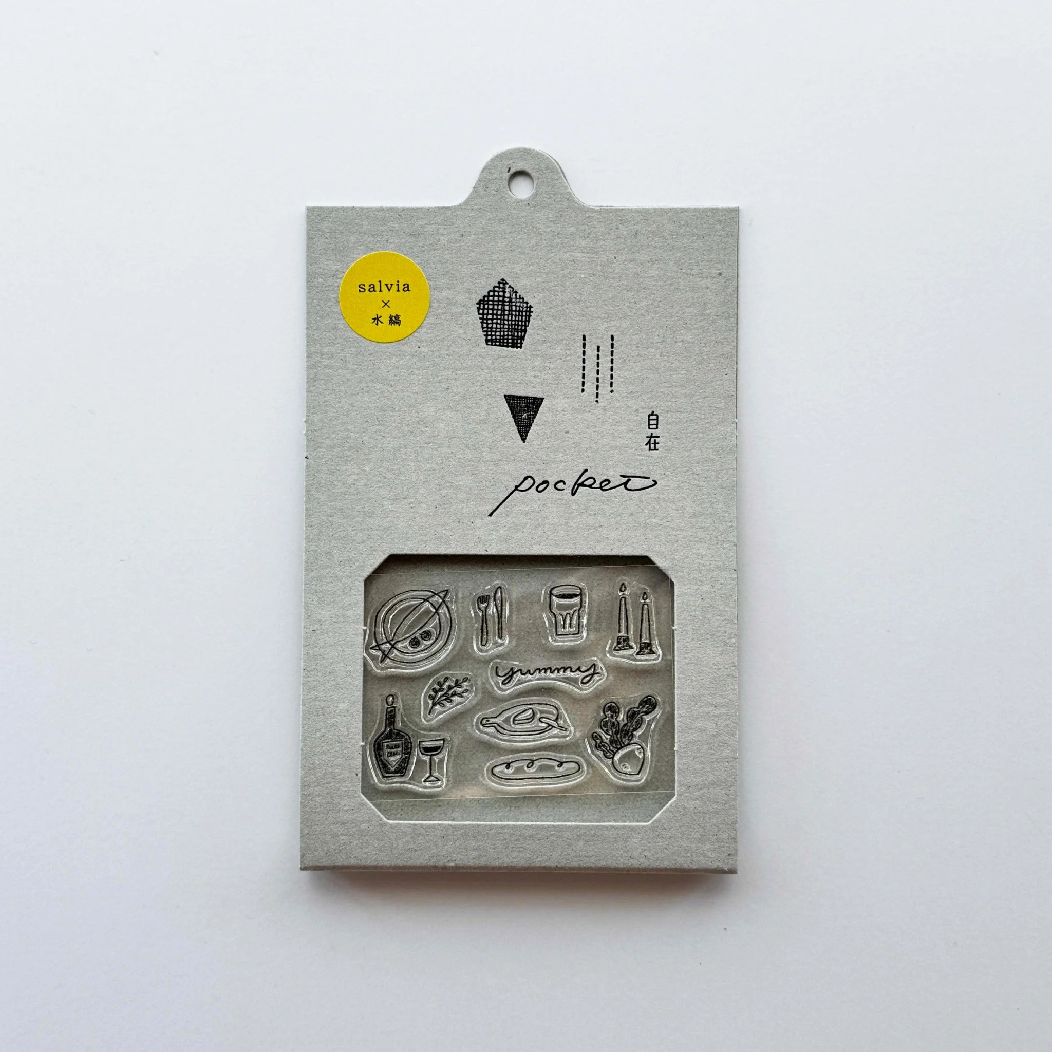 水縞 自在水晶印章 Pocket｜salvia x 水縞｜Yummy｜水縞 JAPAN