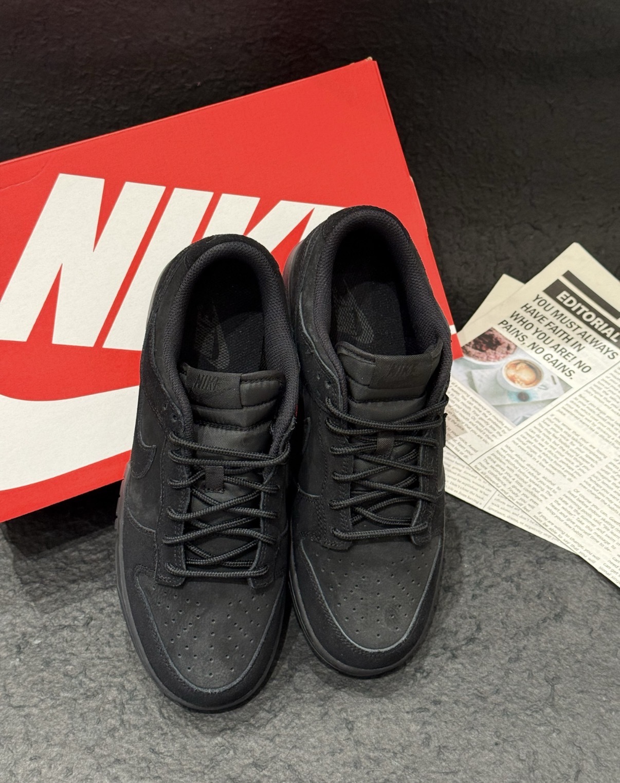 男鞋 NIKE DUNK LOW RETRO SE 'TRIPLE BLACK' 黑色 黑武士 黑魂 全黑麂皮 低筒 休閒鞋【IB6651-001】