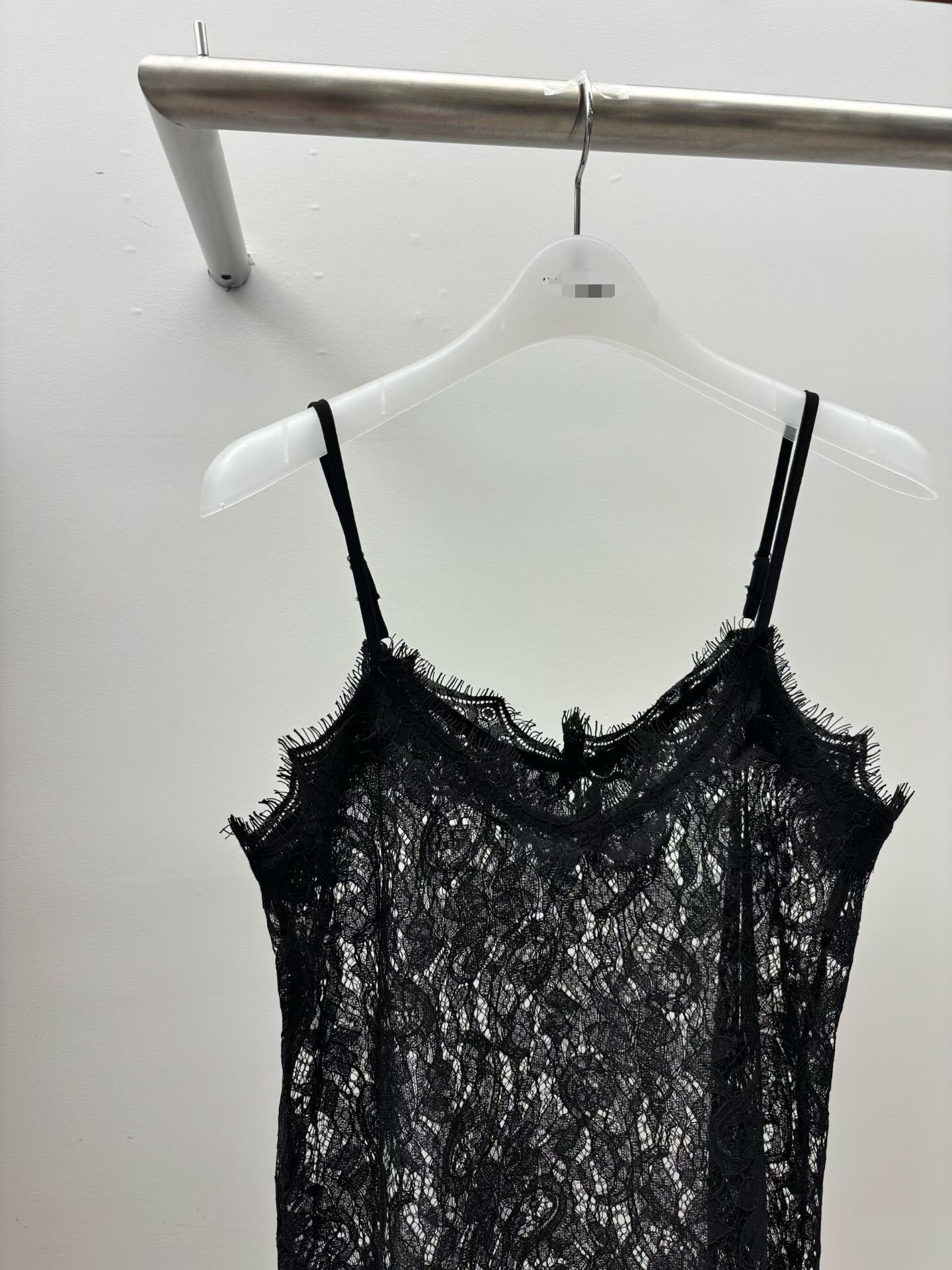 全蕾絲細帶長洋