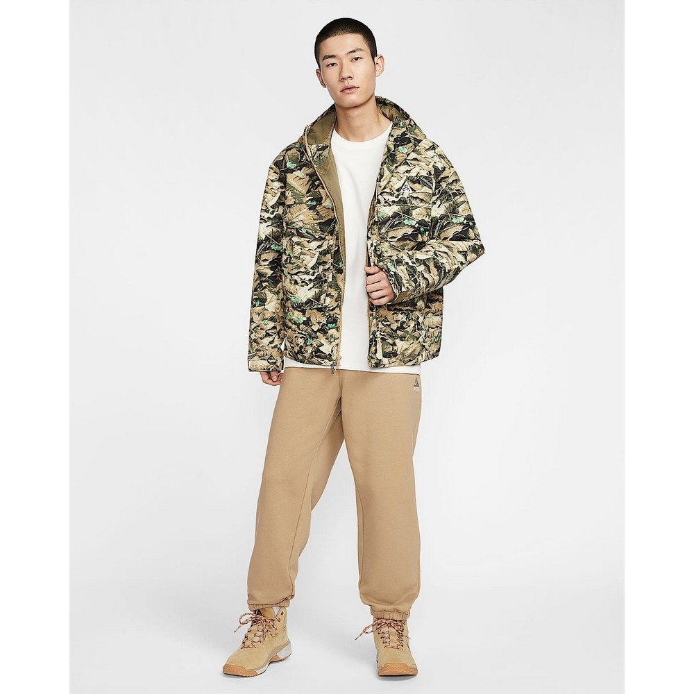 NIKE 外套 ACG PRIMALOFT 米綠色 迷彩 防潑水 冬季 保暖外套 男 HJ2488-297