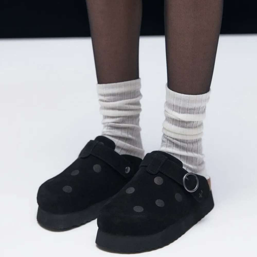 OTZ TOFFEE DAY DOT EDITION 黑白點點 勃肯鞋 厚底 休閒 韓國代購 FLOTGA1W48